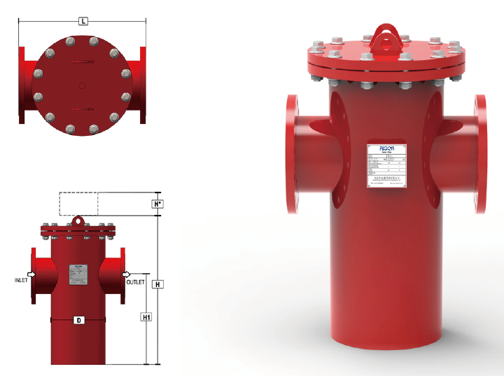 管道過濾器尺寸